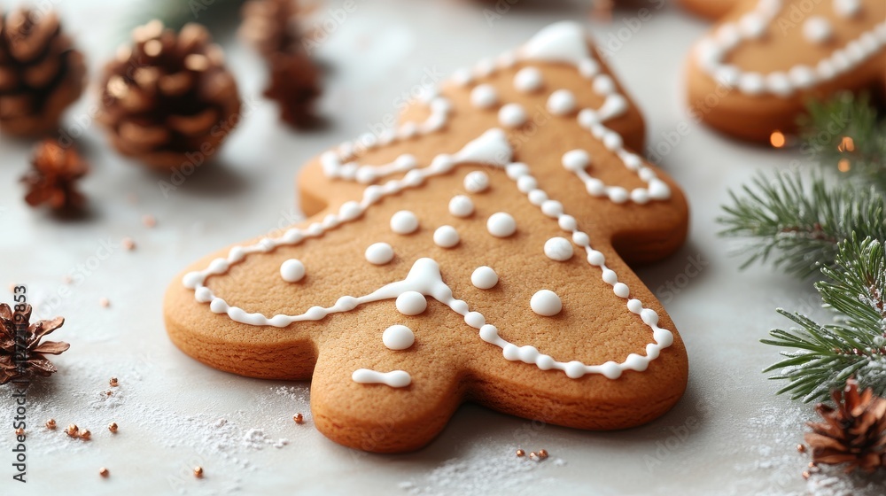 christmas tree shaped gingerbread cookie isolated christmas tree shaped gingerbread cookie isolated