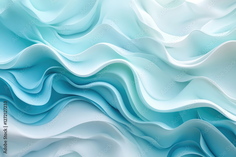 Abstract blue and white wavy pattern, smooth flowing curves, elegant and serene design. Abstract blue and white wavy pattern, smooth flowing curves, elegant and serene design.