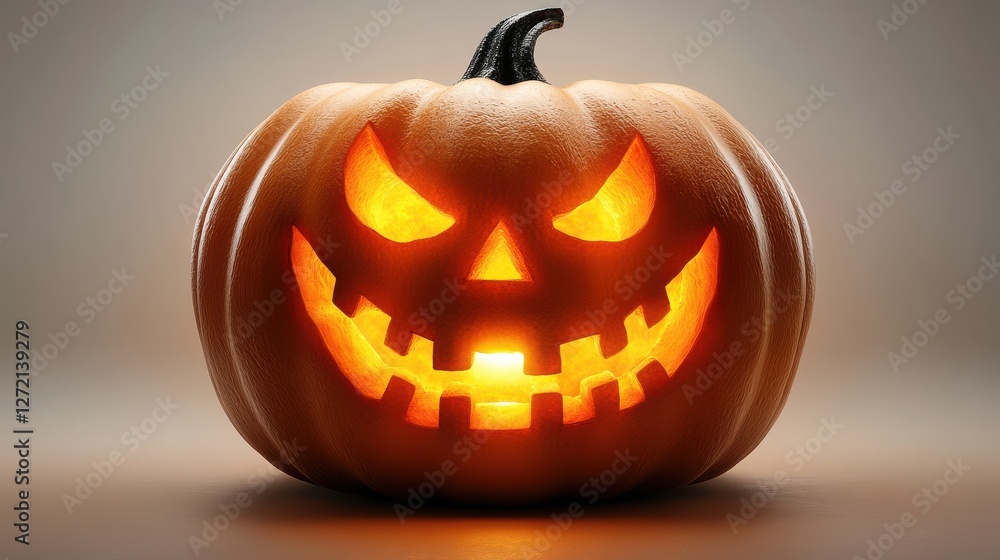 halloween jack o lantern pumpkin with a spooky face isolated halloween jack o lantern pumpkin with a spooky face isolated