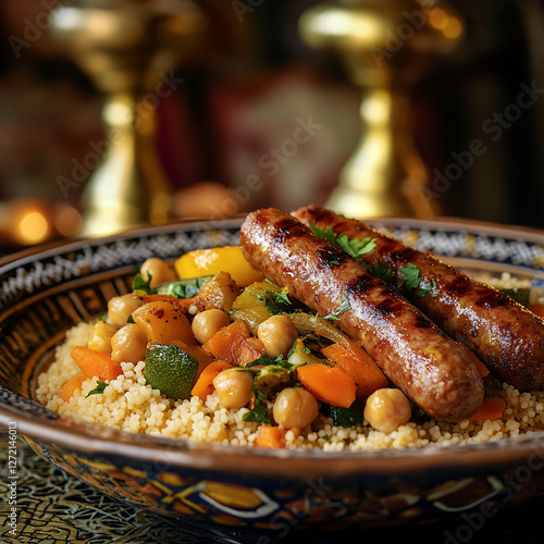 couscous avec merguez - IA Generative