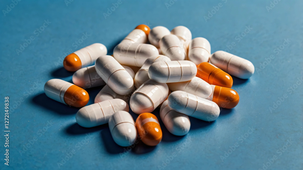 Assorted Pills and Capsules – Pharmaceutical Close-Up Assorted Pills and Capsules – Pharmaceutical Close-Up