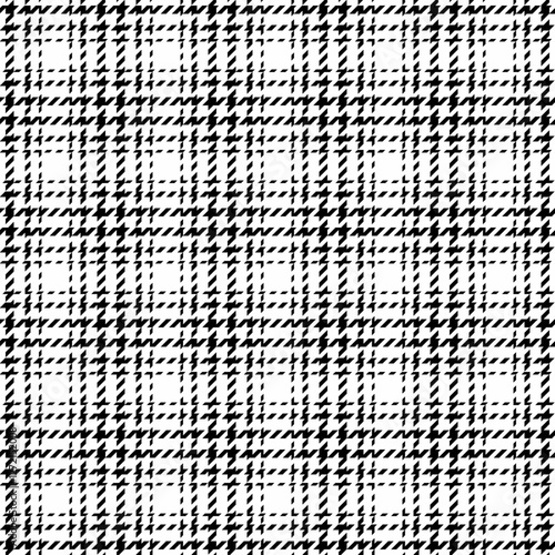Easter textile vector background, everyday check pattern seamless. Birthday plaid fabric tartan texture in white and black colors.