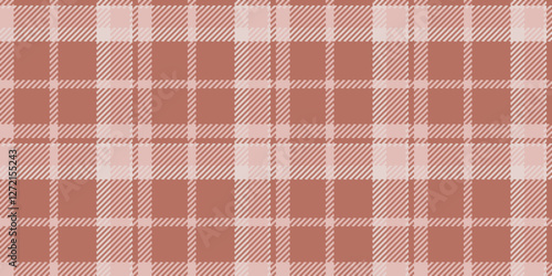 Repetition tartan check texture, international vector pattern plaid. Spring background fabric seamless textile in light and red colors.