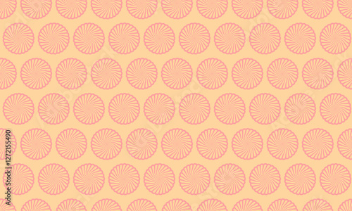 Elegant pastel peach and pale orange repeating geometric pattern.  Subtle sunburst design creates a calming, retro vibe, perfect for branding, websites, or textile design.