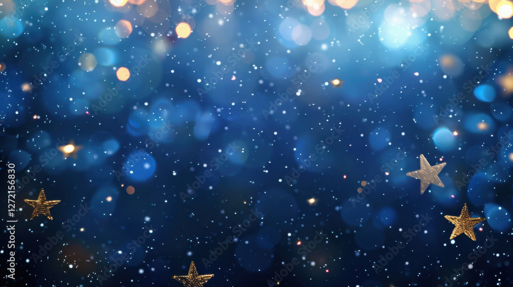 Obraz premium abstract blue background with particles