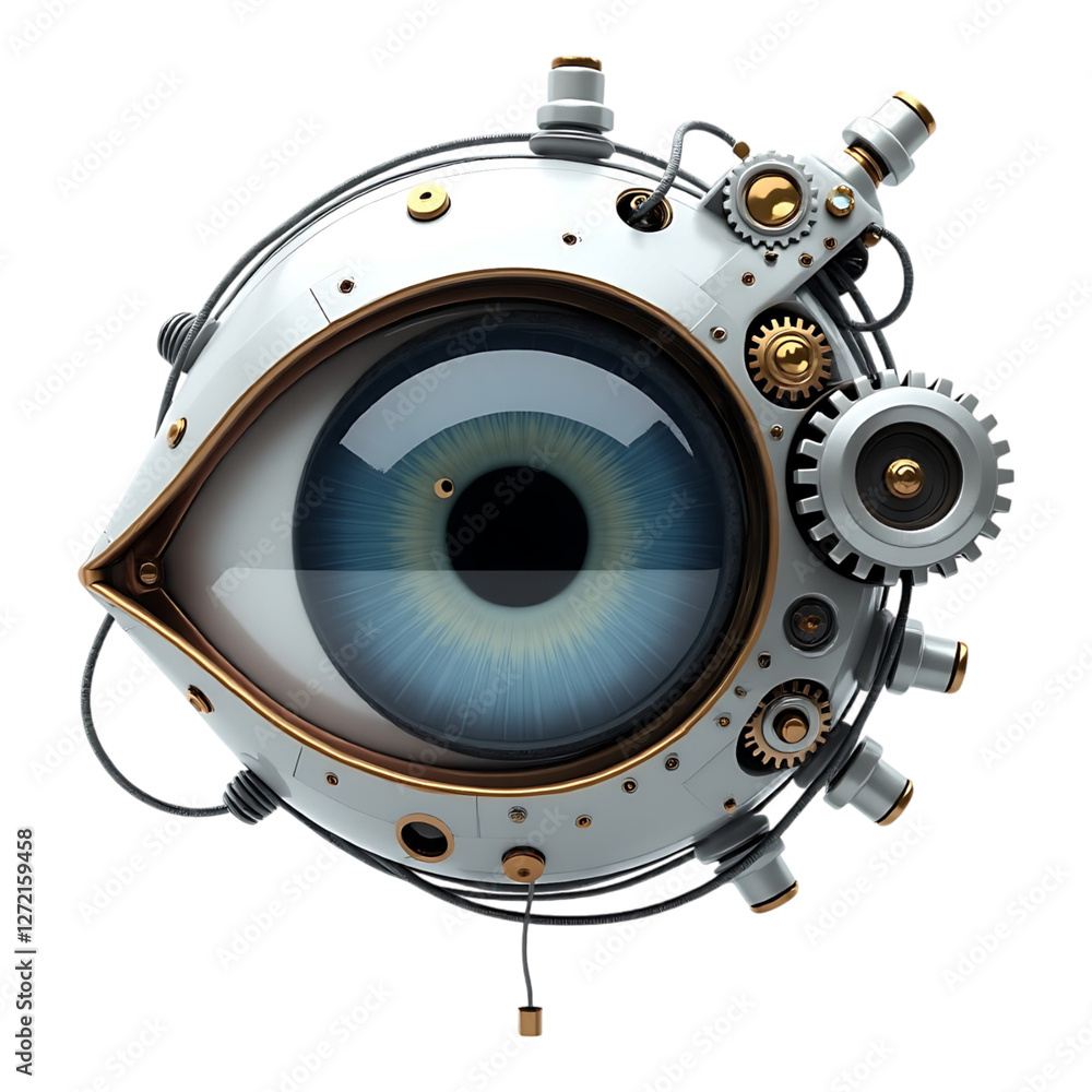 Cybernetic Eye with Advanced Tech Elements Cybernetic Eye with Advanced Tech Elements