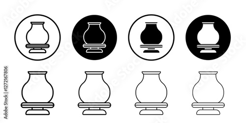 Handmade pottery icon Simple outline vector logo