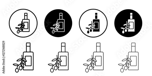 Olive oil Icon Simple outline vector logo