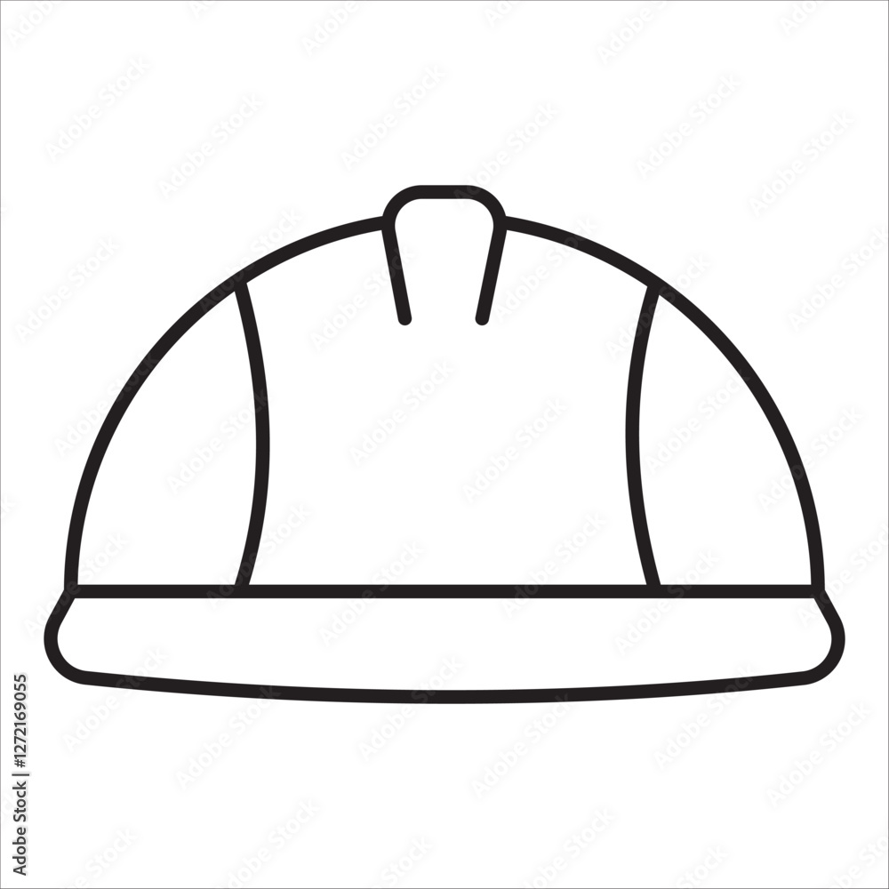 Fototapeta premium HSafety helmet icon outline vector