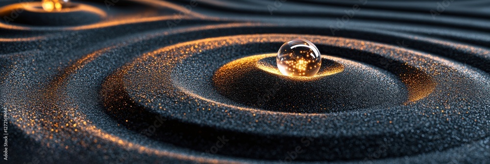 Zen Gardens Reimagined, Spiral Patterns in Futuristic Design