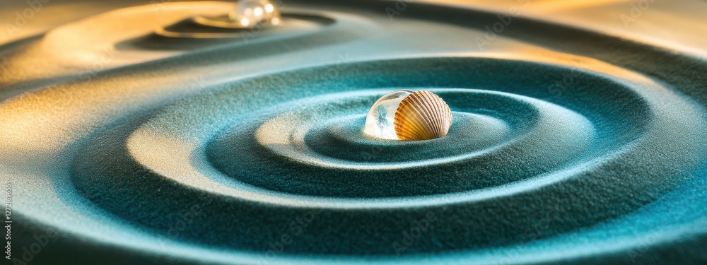 Zen Gardens Reimagined, Spiral Patterns in Futuristic Design