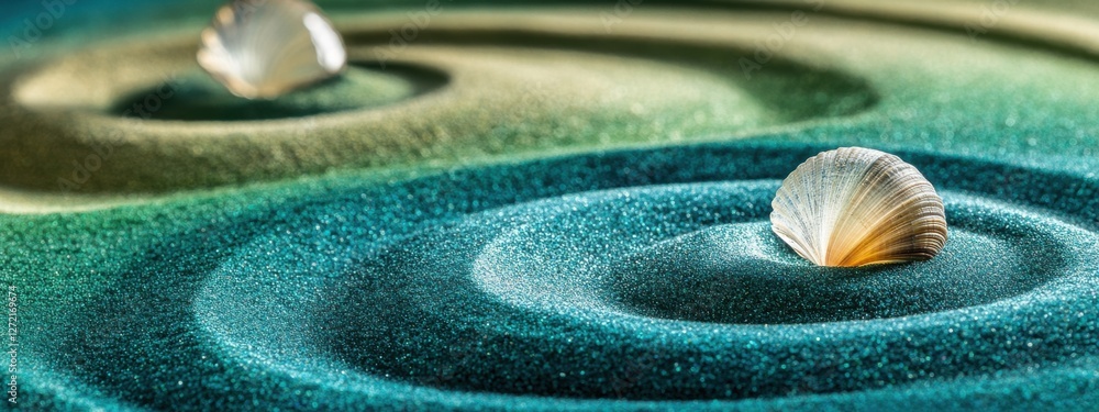 Zen Gardens Reimagined, Spiral Patterns in Futuristic Design