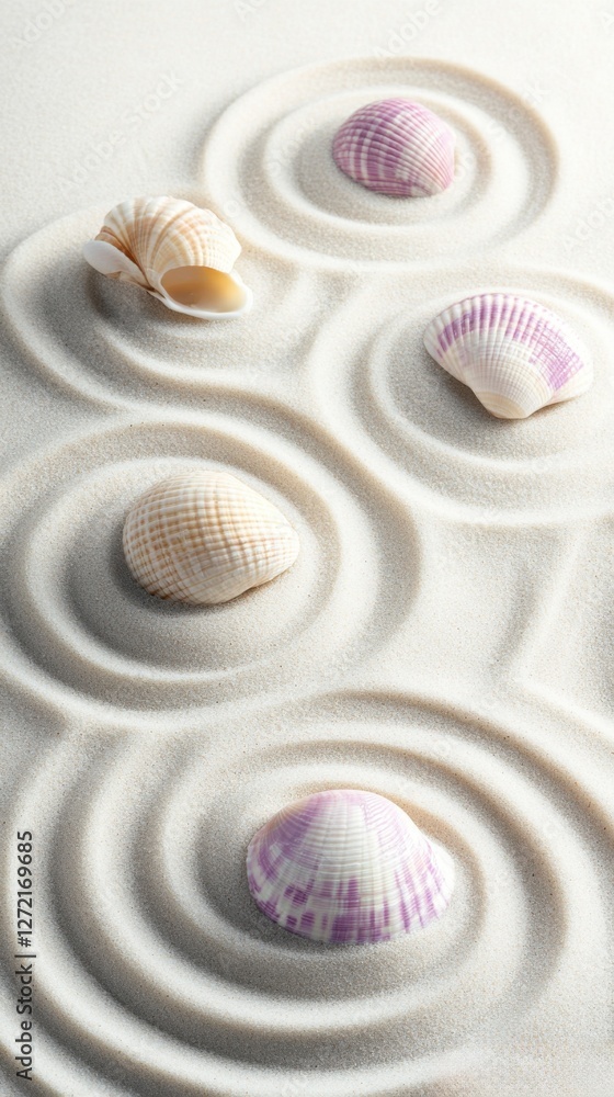 Zen Gardens Reimagined, Spiral Patterns in Futuristic Design