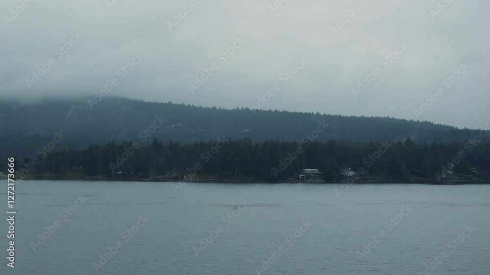 Vistas del ferry dirección a Victoria Canadá Vistas del ferry dirección a Victoria Canadá