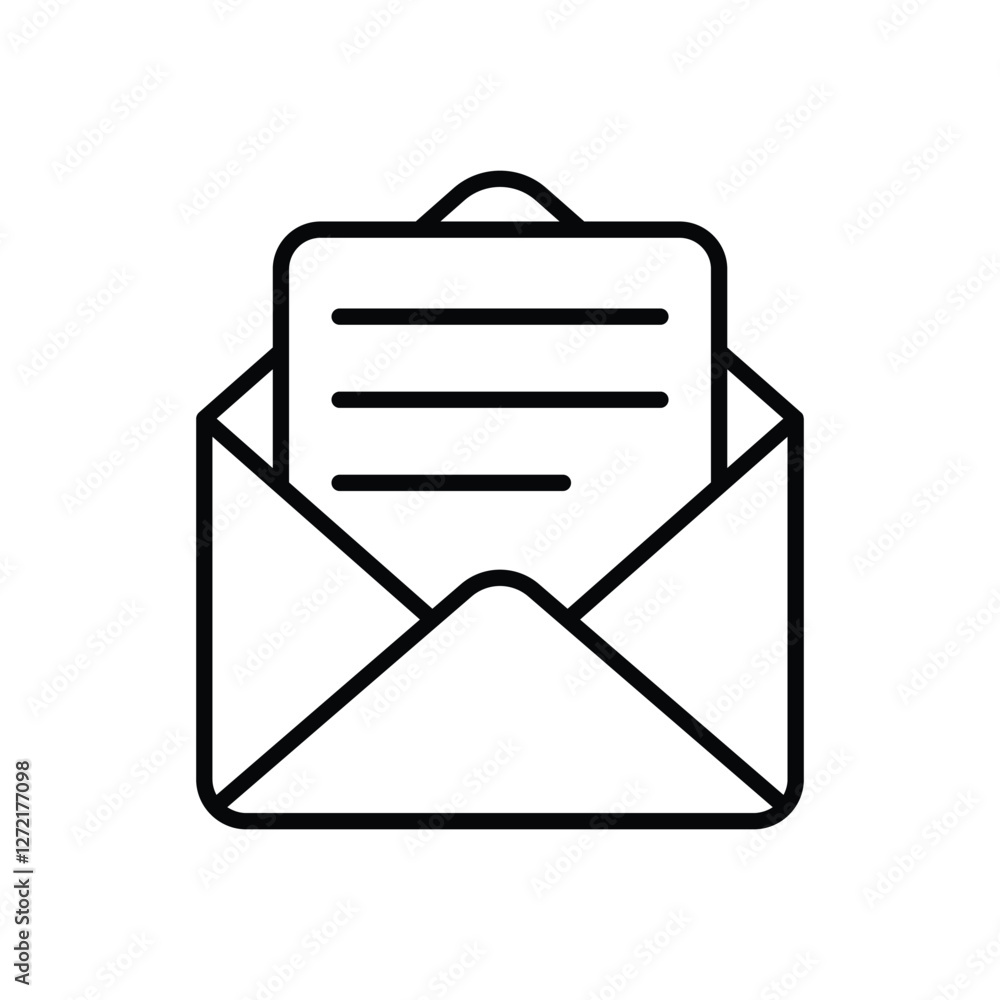 Letter icon vector stock illustration Letter icon vector stock illustration