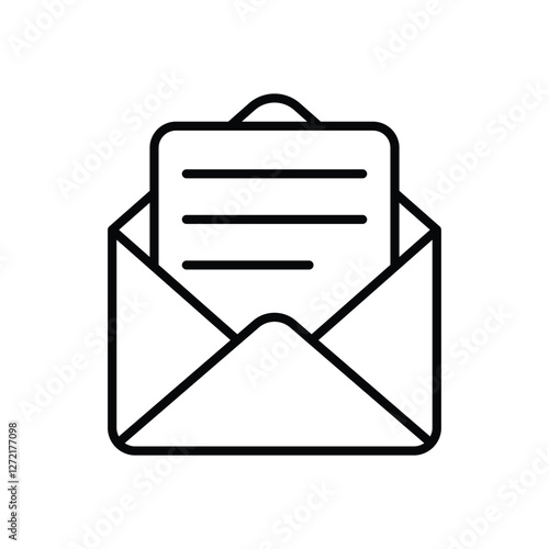 Letter icon vector stock illustration