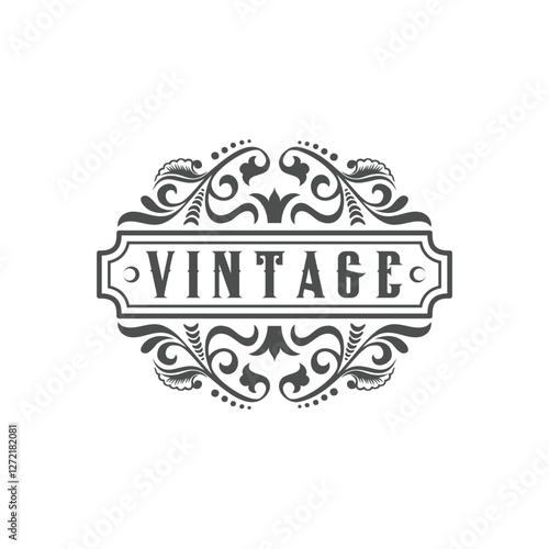 Vintage Design Hand Drawn Banners,Badges and Frames Vector