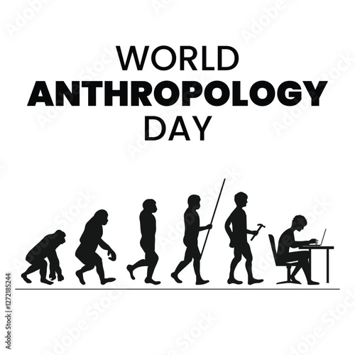 World anthropology day Background Template design for Poster or Banner