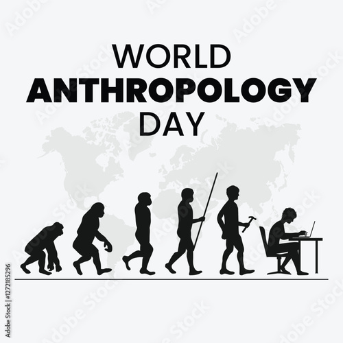 World anthropology day Background Template design for Poster or Banner