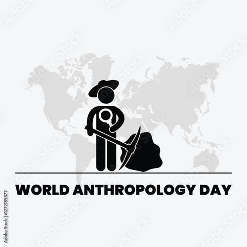 World anthropology day Background Template design for Poster or Banner