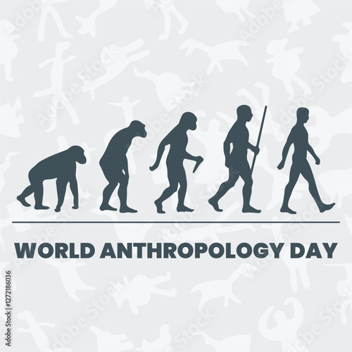 World anthropology day Background Template design for Poster or Banner