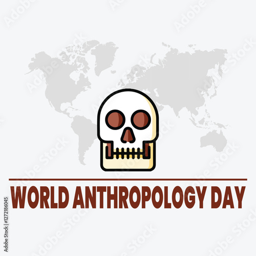 World anthropology day Background Template design for Poster or Banner