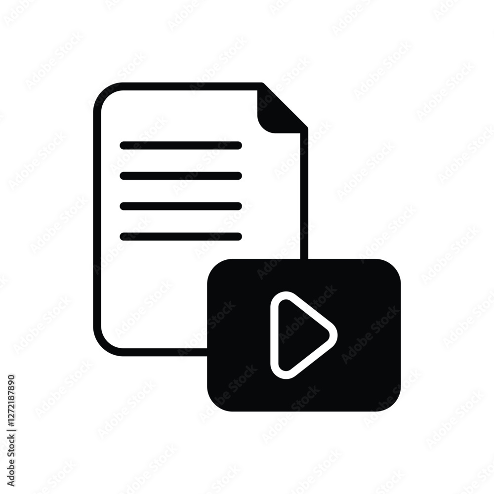 Playlist icons vector stock illustration. Playlist icons vector stock illustration.