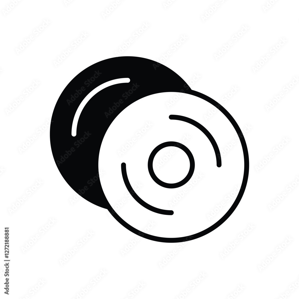 Discs icons vector stock illustration. Discs icons vector stock illustration.