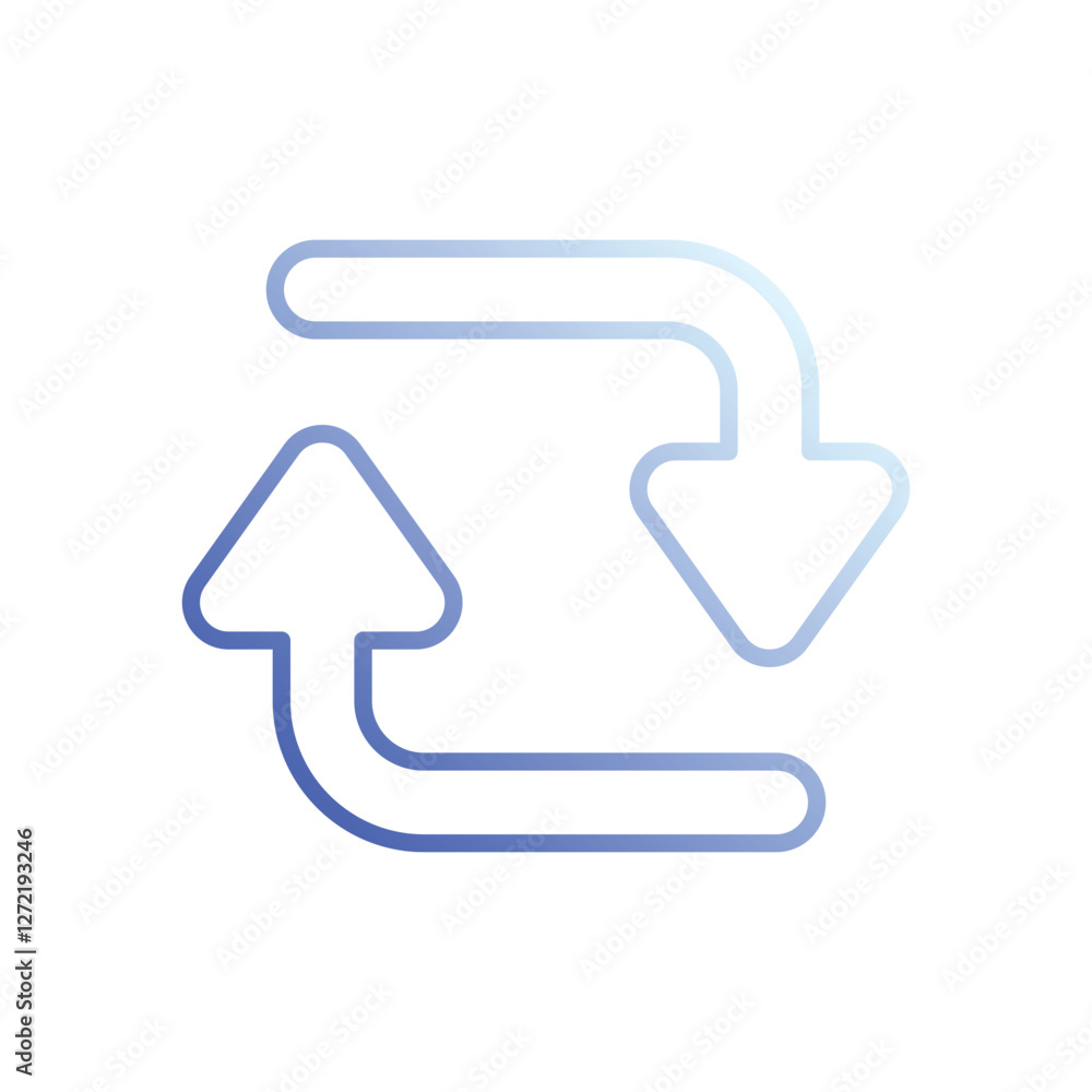 Repeat icons vector stock illustration. Repeat icons vector stock illustration.