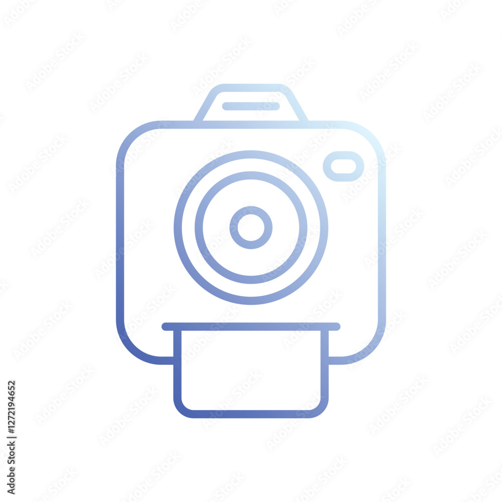 Instant Camera icons vector stock illustration. Instant Camera icons vector stock illustration.
