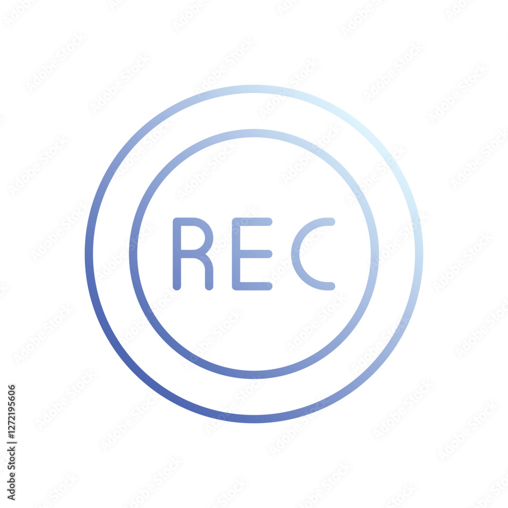 Record icons vector stock illustration. Record icons vector stock illustration.