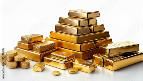 Wallpaper Mural stack of gold bars Torontodigital.ca