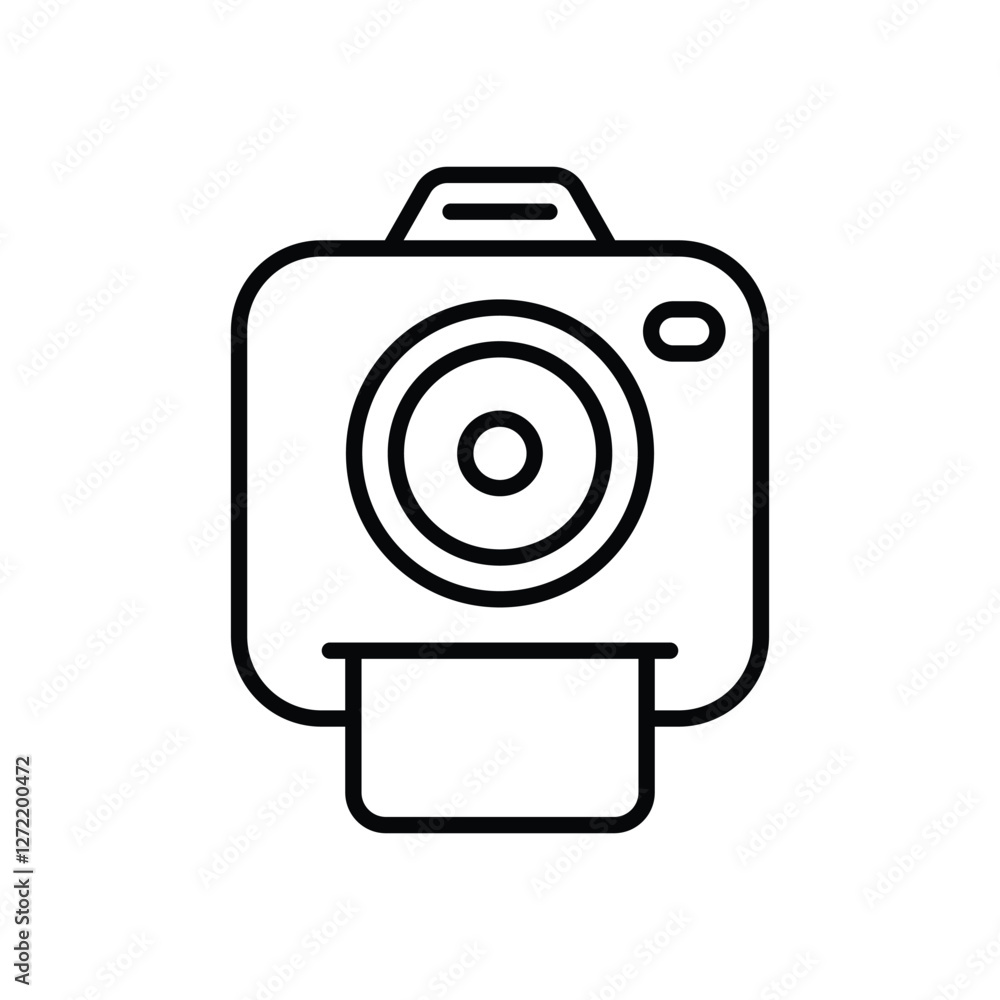 Instant Camera icons vector stock illustration. Instant Camera icons vector stock illustration.