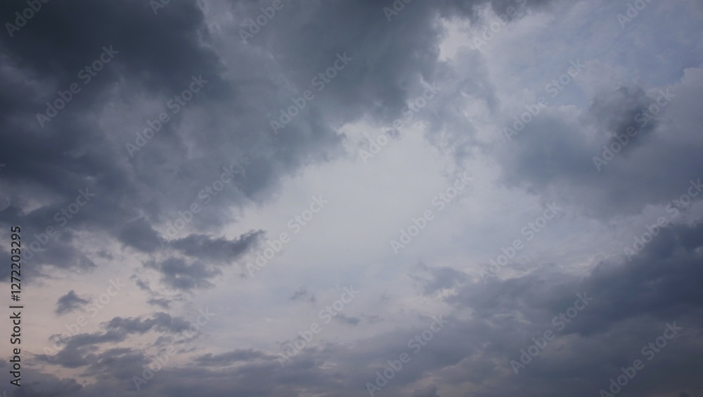 clear afternoon sky, blue sky with white clouds and black clouds clear afternoon sky, blue sky with white clouds and black clouds