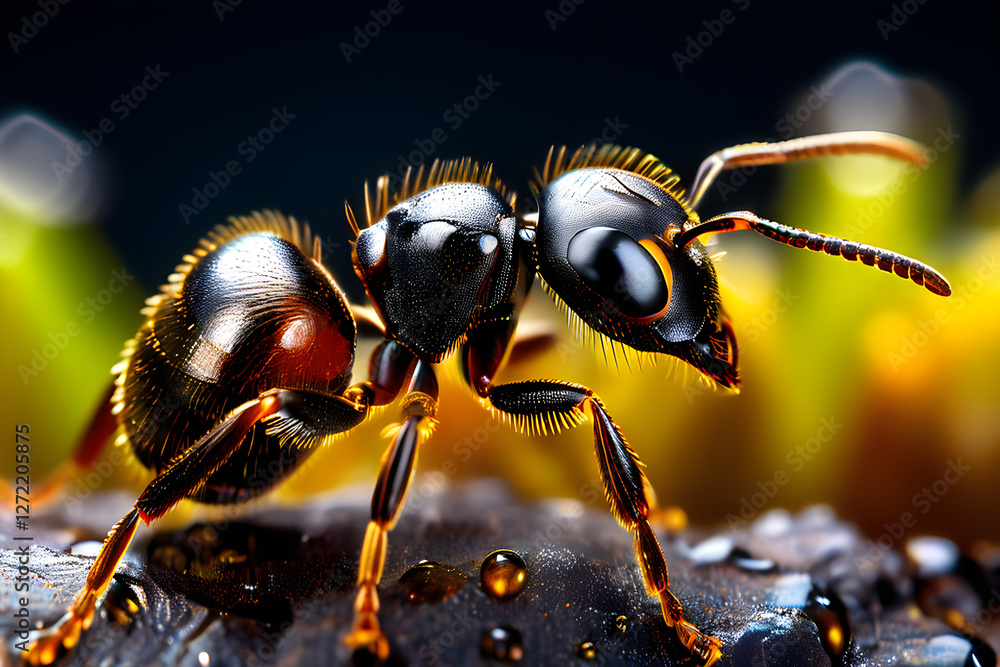Fototapeta premium macro photography insect ant close up