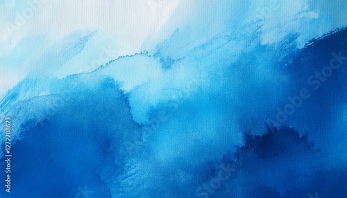 Abstract blue background with watercolor texture