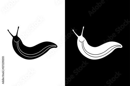 Slug icon vector on White Background ,Vector Art Illustration on white background.