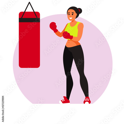 female boxer