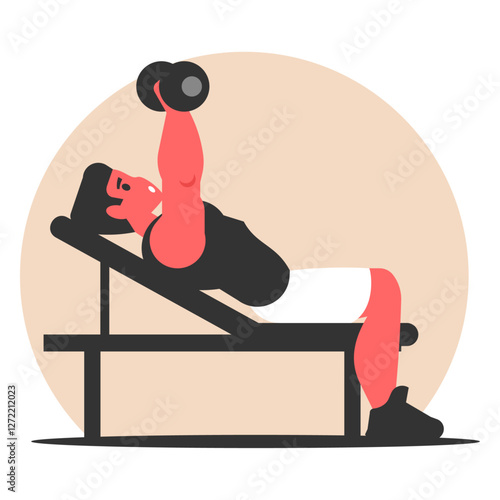 man lifting weights gym