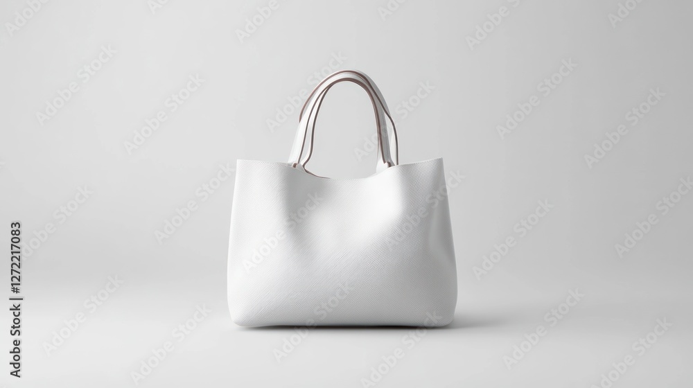 Blank white tote bag mockup on a plain background. (2) Blank white tote bag mockup on a plain background. (2)