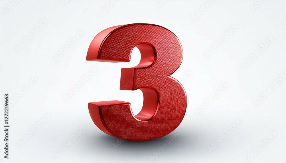3 red numbers 3 red numbers