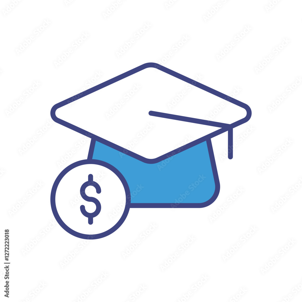 Paid Training icon vector stock illustration Paid Training icon vector stock illustration