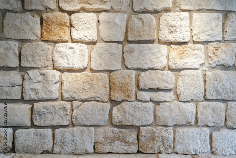 Sunlit stone wall texture in outdoors setting. Neural network AI generated Sunlit stone wall texture in outdoors setting. Neural network AI generated