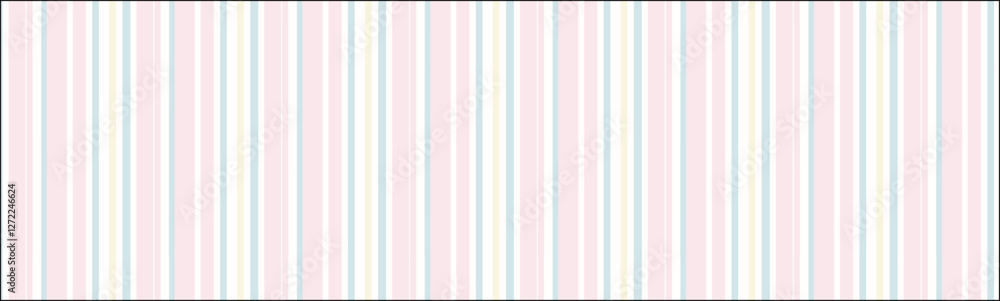 Striped pastel pattern, light color lines background vector illustration