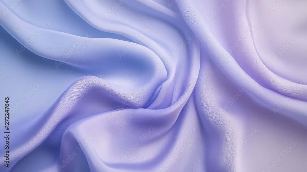 Obraz premium Elegant Lavender Silk Fabric Waves with Soft and Luxurious Texture