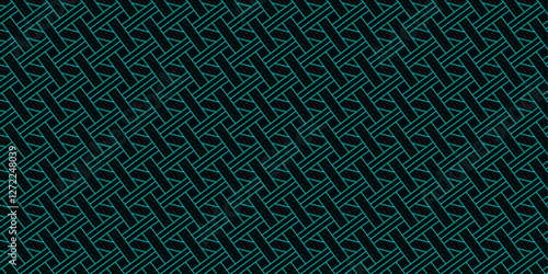 Interwoven Matrix of Midnight Blue