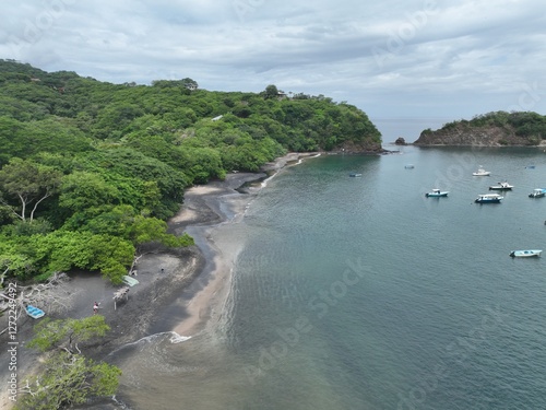 Playa Prieta Costa Rica aerial view near Coco photo