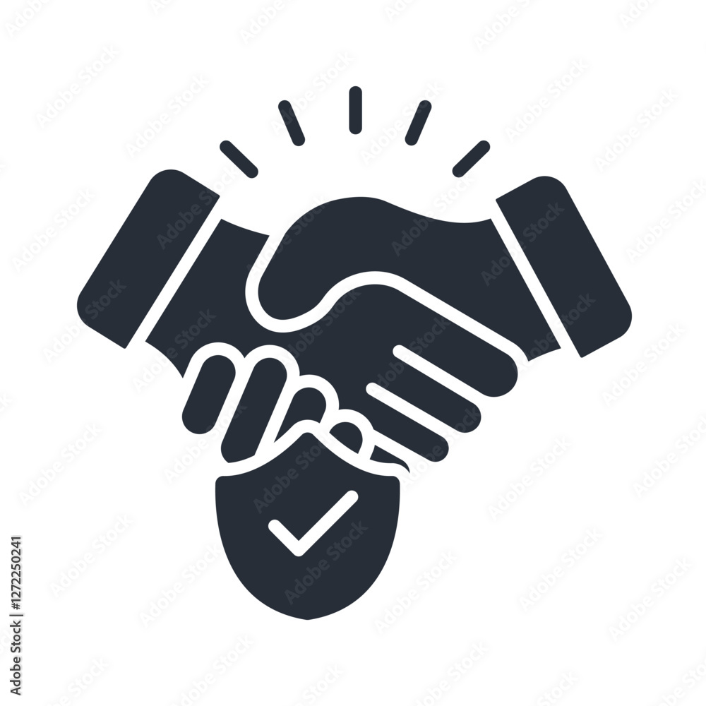 Trust icons isolated on White Background. Flat style design Trust icons isolated on White Background. Flat style design