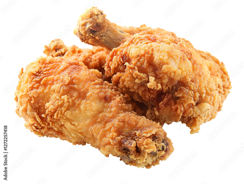 Two Juicy Fried Chicken Drumsticks Two Juicy Fried Chicken Drumsticks