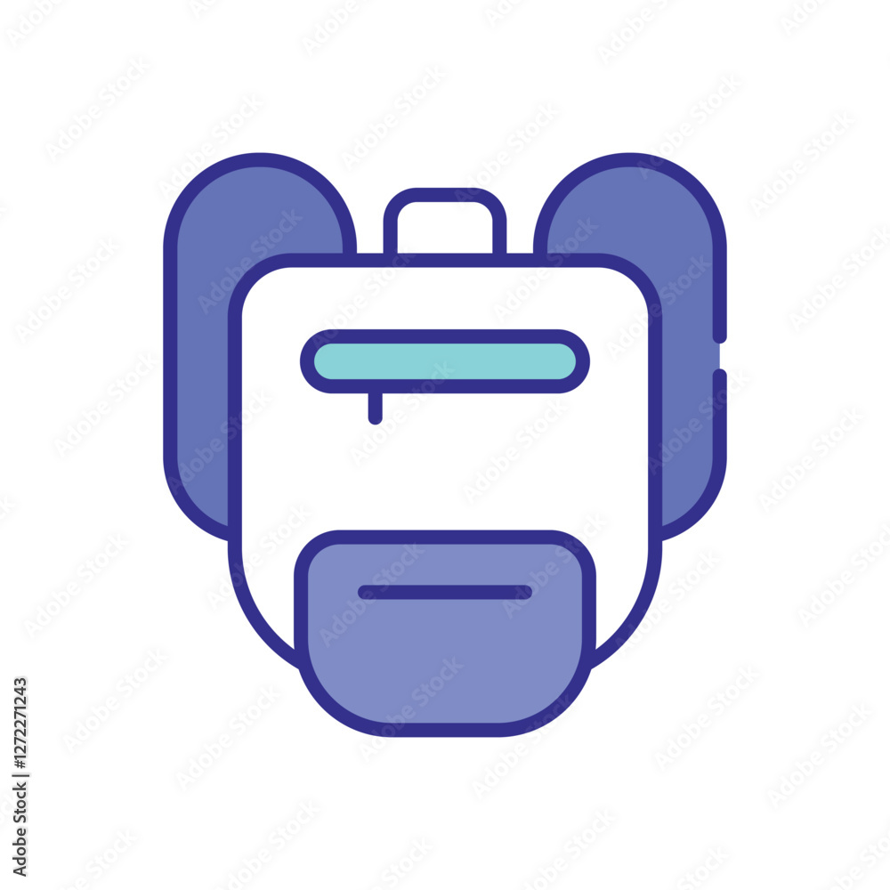 Backpack icon vecto stock illustration Backpack icon vecto stock illustration